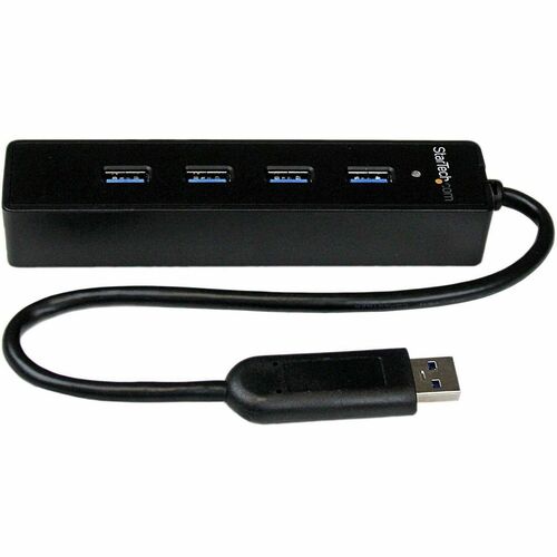 StarTech.com 4 Port USB 3.0 SuperSpeed Hub - Schwarz - 4 Total USB Port(s) - 4 USB 3.0 Port(s) - PC, Mac