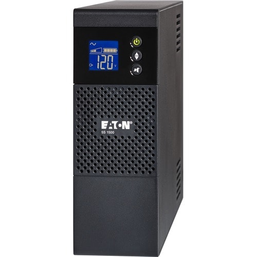 Eaton 5S UPS 1500VA 900 Watt 120V LCD Line-Interactive Battery Backup ECO USB - Tower - 2 Minute Stand-by - 110 V AC Input