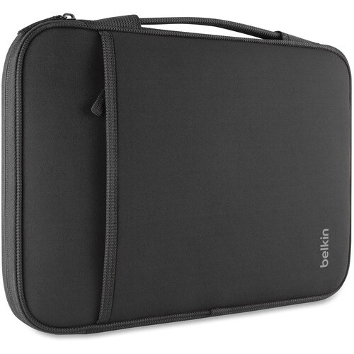 Belkin Tasche (Sleeve) für 33 cm (13 Zoll) Notebook - Schwarz - Neopro, Fleece Körper - Verschleißfeste Innenseite - Griff