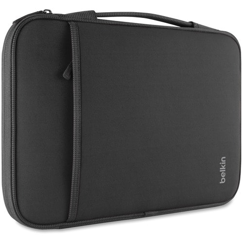 Belkin Tasche (Sleeve) für 27,9 cm (11 Zoll) Apple, Google, Microsoft Chromebook, Notebook, Tablet - Schwarz - Neopren, Fl