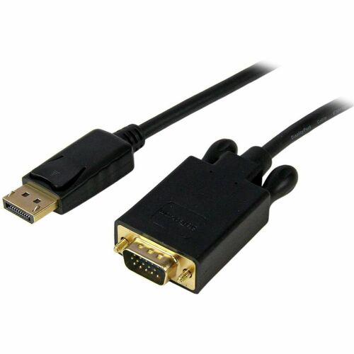 StarTech.com Adaptateur DisplayPort vers VGA - Câble Display Port Mâle VGA Mâle 1920x1200 - Noir 1,8m - 2e bout: 1 x 15-pi