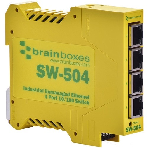 INDUSTRIAL ETH 4PORT SWITCH - 22 F+176 DEG F GALVANIC ISOLATION