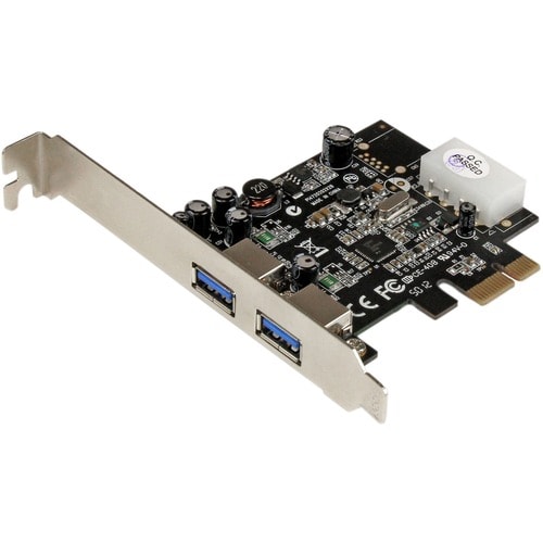 StarTech.com 2 Port USB 3.0 PCI Express Schnittstellenkarte mit UASP und 4 Pin LP4 Molex - 2 Total USB Port(s) - 2 USB 3.0