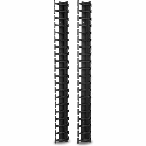 APC by Schneider Electric AR7721 Kabelbündler - Schwarz - 2 Stück Paket - TAA-konform - Kabelmanager - 42U Rack Height