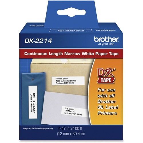 DK-2214 CONT LENGTH PAPER LABEL 1/2IN WIDE FOR QL-500/QL-550