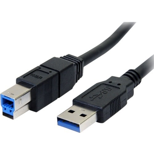 StarTech.com 3m schwarzes SuperSpeed USB 3.0 A auf B Kabel - St/St - Cable for Festplatte, Kartenleser, Docking Station, N