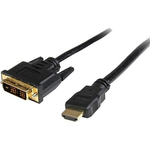 StarTech.com Câble HDMI vers DVI-D de 50cm - Mâle / Mâle - Noir - 2e bout: 1 x 19-pin DVI-D Digital Video - Male - Blindé 