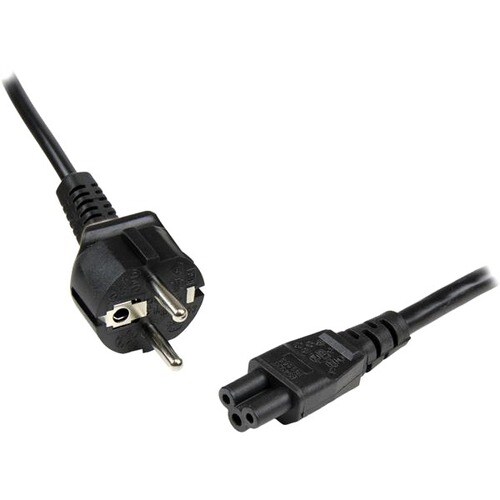 1 m Laptop Ladekabel, EU Schuko CEE7 auf C5, 2,5A 250V, 18AWG, Laptop Netzteil Stromkabel, Kleeblatt/Mickey Mouse Netzkabe