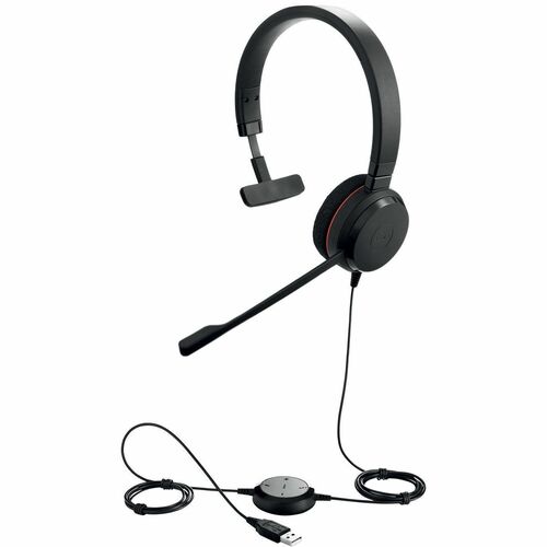 Jabra EVOLVE 20 Kabel Kopfbügel Mono Headset - Schwarz - Monaural - Ohraufliegend - Geräuschunterdrückung Mikrophon - Gerä
