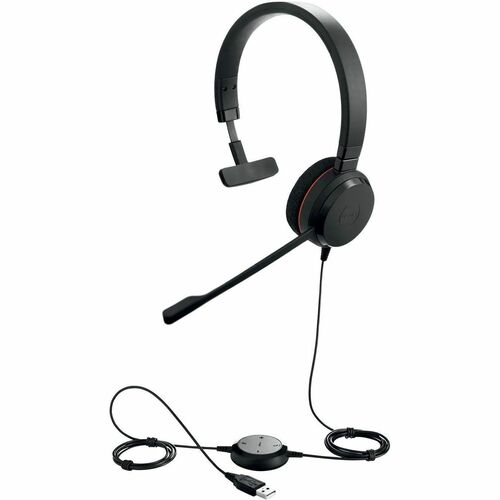 Jabra EVOLVE 20 Kabel Kopfbügel Mono Headset - Schwarz - Monaural - Ohraufliegend - Geräuschunterdrückung Mikrophon - Gerä