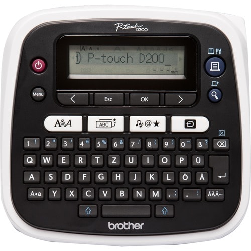Brother P-touch PT-D200BW Elektronischer Etikettendrucker - Thermotransfer - 20 mm/s Mono - 3 Schriftgröße - 180 dpi - Kle