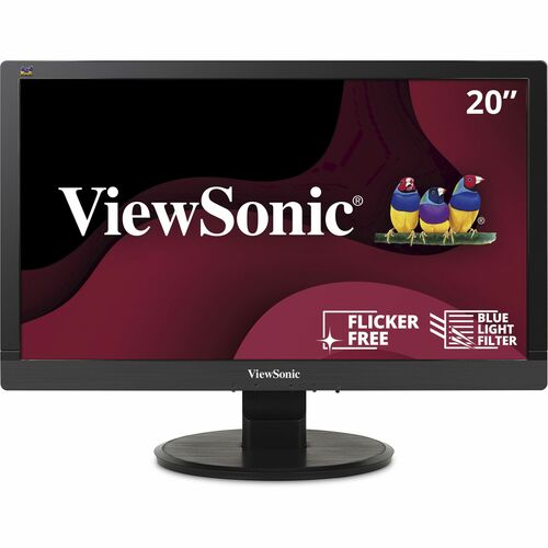 20" 1080p LED Monitor with VGA, DVI and Enhanced Viewing Comfort - 20" Class - MVA technology - 1920 x 1080 - 16.7 Million