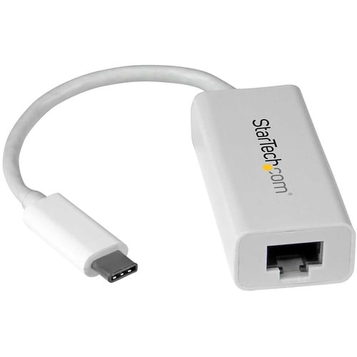 StarTech.com USB-C auf Gigabit Netzwerkadapter - USB 3.0 - Type-C Ethernet Adapter USB Powered - Weiß - USB 3.1 - Realtek 