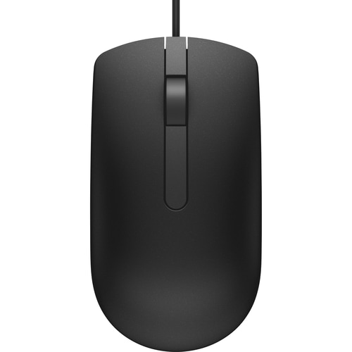 Dell MS116 Maus - USB - Optisch - 2 Taste(n) - Schwarz - Kabel - 1000 dpi Auflösung - Scroll-Rad