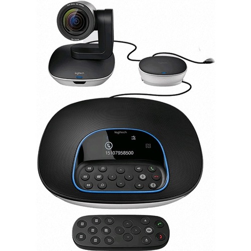 MatÈriel de VidÈoconfÈrence Logitech Group - 1920 x 1080 Video (Content) - H.264 - 30 fps - USB - Fixation au mur, De table