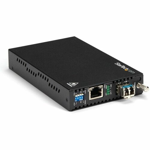 StarTech.com Gigabit Ethernet Kupfer auf LWL Medienkonverter - SM LC - 10 Km - 2 Anschluss(e) - 1 x Netzwerk (RJ-45) - Dup