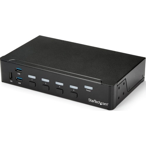 StarTech.com 4 Port HDMI KVM Switch - HDMI KVM Umschalter mit USB 3.0 Hub - 1080p - 4 Computer - 1 Lokaler Benutzer(n) - 1