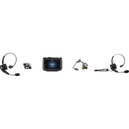 Zebra Kabel Kopfbügel, Nackenbügel Mono Headset - Schwarz - Monaural - Ohraufliegend - 300 Hz bis 6 kHz Frequenzgang - Ger