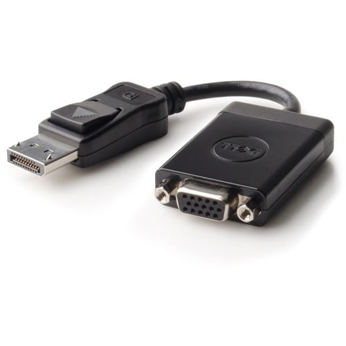 Cable vidéo Dell - 17,78 cm DisplayPort/VGA - pour Appareil vidéo, Projecteur, Moniteur, Station de travail, Ordinateur Po