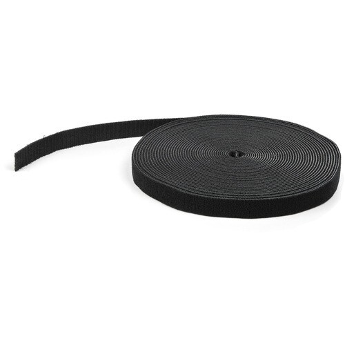 StarTech.com 15,2 m Klettbandrolle, Wiederverwendbare Zuschneidbare Klettkabelbinder, Industrielle Klettverschluss Rolle, 