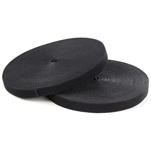 StarTech.com 7,6 m Klettbandrolle, Wiederverwendbare Zuschneidbare Klettkabelbinder, Industrielle Klettverschluss Rolle, S