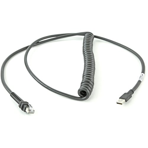 Zebra 2,74 m USB Datentransferkabel für Scanner - Erster Anschluss: USB Typ-A - Abschirmung