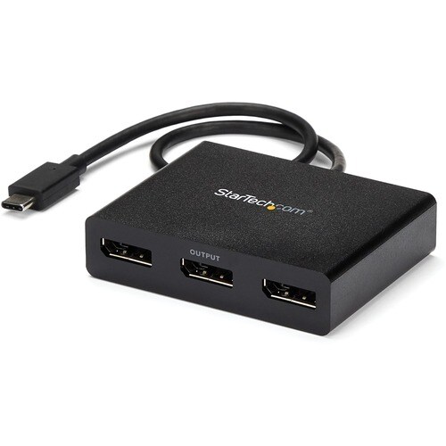 StarTech.com USB-C auf 3x DisplayPort MST Hub, Multi-Monitor Adapter/Splitter, 3x 1080p 30Hz, nur Windows, Thunderbolt 3/4