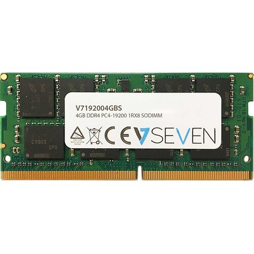 V7 V7192004GBS RAM-Modul - 4 GB - DDR4-2400/PC4-19200 DDR4 SDRAM - 2400 MHz Single-rank (einfacher Speicherrang) Speicher 