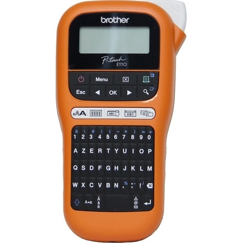 Brother P-touch PT-E110 Elektronischer Etikettendrucker - Thermotransfer - 20 mm/s Mono - 180 dpi - Klebefilm - Batterie -
