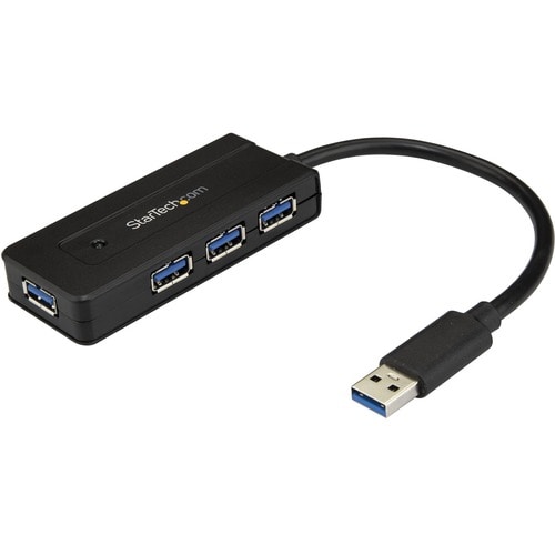 Hub USB 3.0 - Dock 4 Ports SuperSpeed 5Gbps avec USB 3.1 Gen 1 Type-A - Alimentation par Bus USB ou Auto-Alimenté - 4 Tota