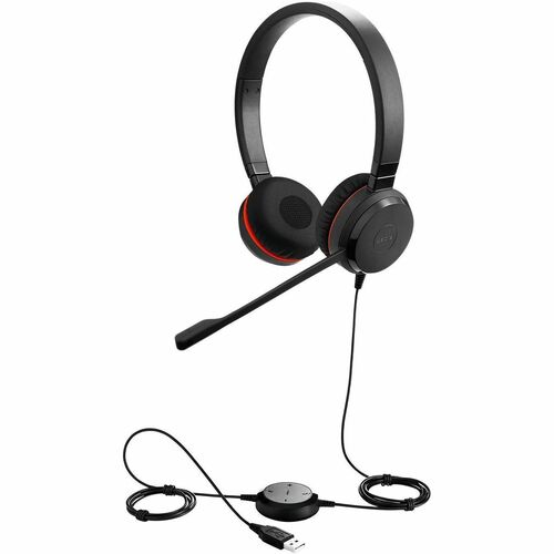 Jabra EVOLVE 20SE MS Stereo Kabel Kopfbügel Stereo Headset - Schwarz - Binaural - Ohraufliegend - 150 Hz bis 7 kHz Frequen