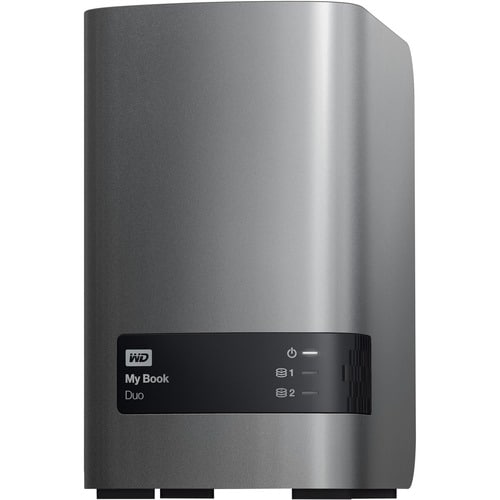 WD My Book Duo WDBFBE0160JBK-EESN 2 x Gesamtzahl Einschübe DAS-Speichersystem - 16 TB HDD Desktop - 20 TB Supported HDD Ca