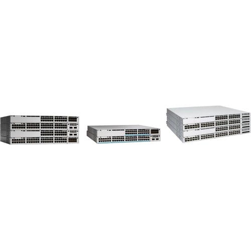 Commutateur Ethernet Cisco Catalyst 9300 C9300-48T 48 Ports Gérable - 3 Couche supportée - Modulaire - Paire torsadée, Fib