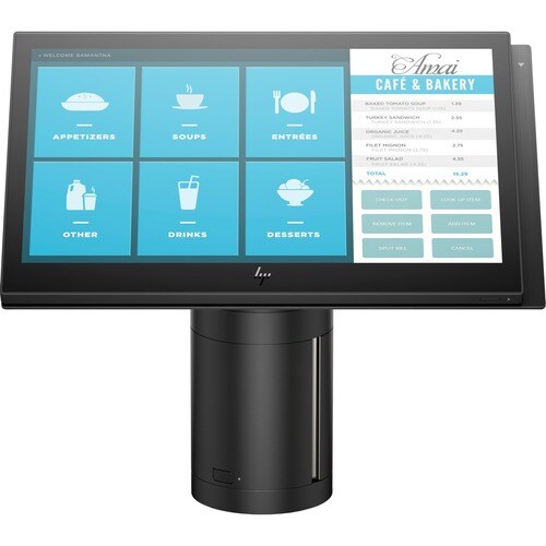 HP ElitePOS 141 POS Terminal - Celeron 2,20 GHz - 4 GB DDR4 SDRAM 128 GB SATA - 35,6 cm (14 Zoll) Touchscreen HD Graphics 