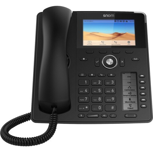 Snom D785 IP-Telefon - Schnurgebunden - Verkabelt/Kabellos - Bluetooth - Wandmontierbar - Schwarz - VoIP - 2 x Netzwerk (R