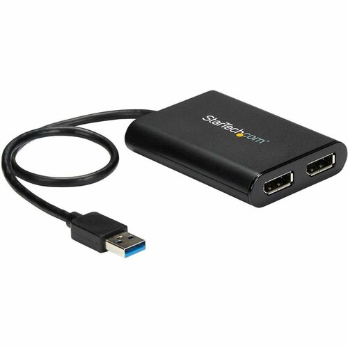 StarTech.com Adaptateur USB 3.0 vers double DisplayPort 4K 60 Hz - Carte graphique externe USB 3.0 vers 2 ports DP - 2 x 2