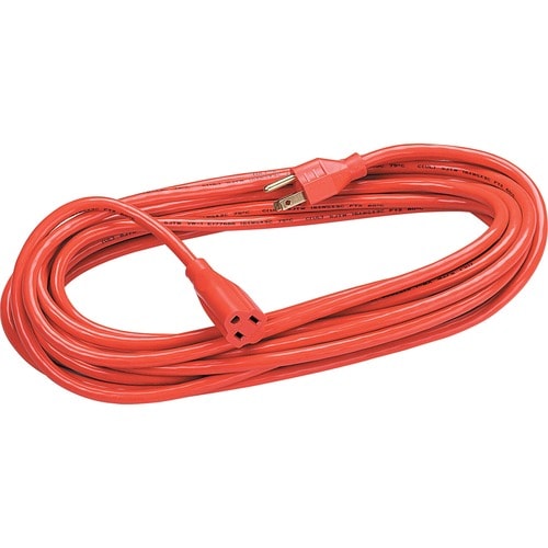 25FT INDOOR/OUT EXTENSION CORD 1-OUTLET HD ORANGE-3-PRONG