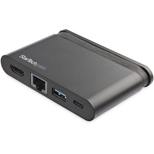 StarTech.com USB C Multiport Adapter mit HDMI - 4K - Mac / Windows - 1xA + 1xC - 100W PD 3.0 - GbE - 3 x USB-Anschlüsse - 
