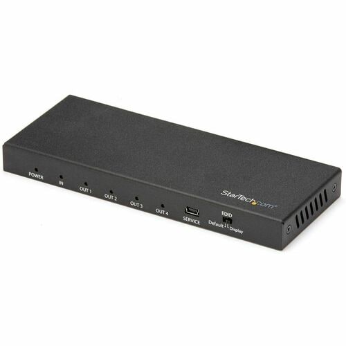 StarTech.com 4 Port HDMI Splitter - 4K 60Hz - 1x2 HDMI Verteiler - HDR - ST124HD202 - 4096 x 2160 - 5 m Maximale Betriebsr