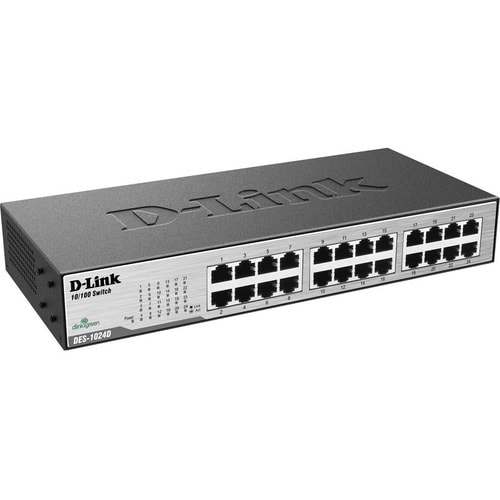 Commutateur Ethernet D-Link Express EtherNetwork DES-1024D 24 Ports - Fast Ethernet - 10/100Base-TX - 2 Couche supportée -