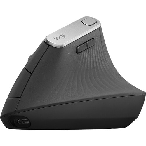 Souris Optique Logitech MX Vertical - Bluetooth/Radio Fréquence - USB Type C - 4 Bouton(s) - 4 Boutons programmables - Noi