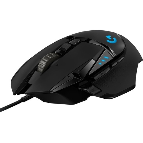 Souris de jeu Optique Logitech HERO G502 - USB - 11 Bouton(s) - Câble - 16000 dpi - Roulettes avec frein