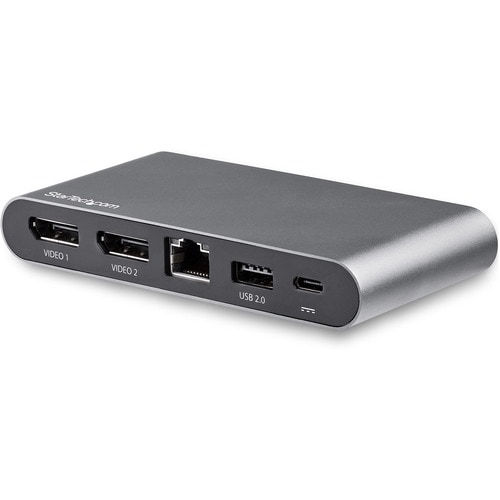StarTech.com Dual Monitor USB-C Multiport Adapter - Windows® - 2 x 4K DP - 100W PD 3.0 - GbE  - DP Alt Mode Switch - 4 x U