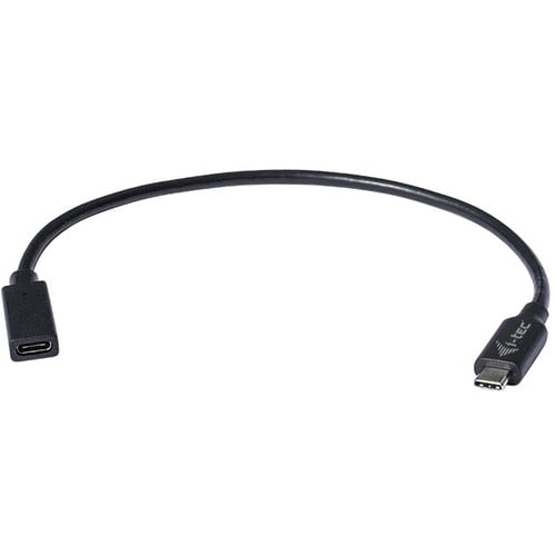 i-tec 30 cm USB Datentransferkabel - Zweiter Anschluss: 1 x USB 3.1 Type C - Female - 10 Gbit/s - Verlängerungskabel - Sch