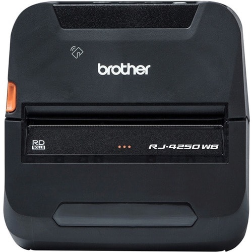 BROTHER RJ-4250WB, Etikettendrucker, LCD, mobil, Thermodirekt, Doppeltabrisskante, 3 Zoll, Auflösung: 8 Punkte/mm (203dpi)