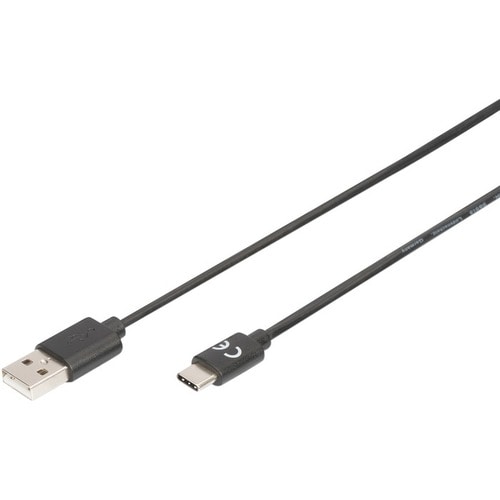 Digitus USB Type-C Verbindungskabel, Typ C auf A. Kabellänge: 1,8 m. Anschluss 1: 2 x USB A, Anschluss 2: USB C, USB-Versi