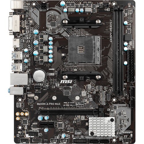 B450M-A PRO MAX MATX AMD MB SO AM4 1 PCI-E 16