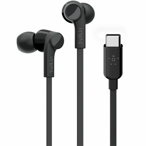 Belkin SOUNDFORM Kabel Ohrhörer Stereo Ohrhörerset - Schwarz - Binaural - In-Ear - 121,9 cm Kabel - Host-Schnittstelle: US