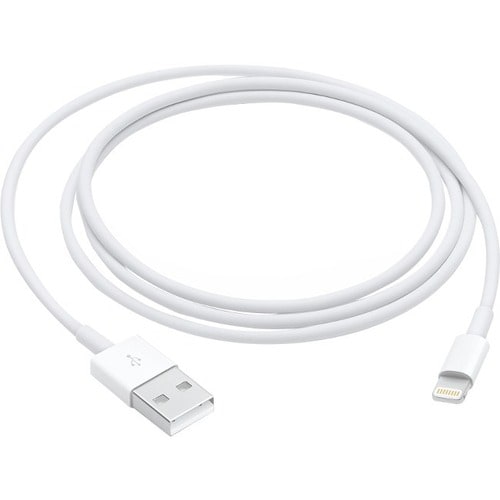 Apple Lightning to USB Cable (1 m) - 3.28 ft Lightning/USB Data Transfer Cable for Computer, iPhone, iPod, iPad, AirPods, 