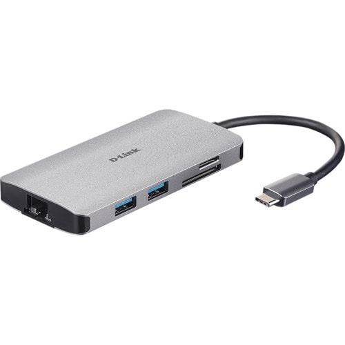 D-Link DUB-M810 USB-Typ C Docking Station für Notebook - 100 W - 3 x USB 3.0 - USB Typ C - Netzwerk (RJ-45) - HDMI - Kabel